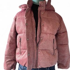 Kids Pink Puffer Jacket